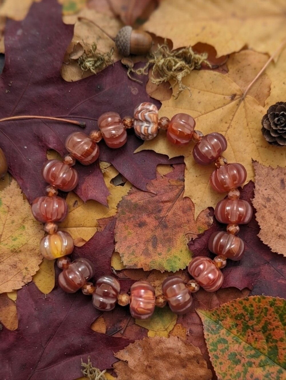 Agate/Garnet Bracelet